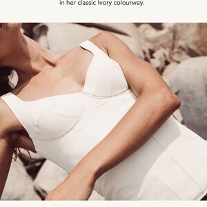 Ernest Leoty Ivory Jade Corset Bustier Tank Top Medium $320 Retail NWOT